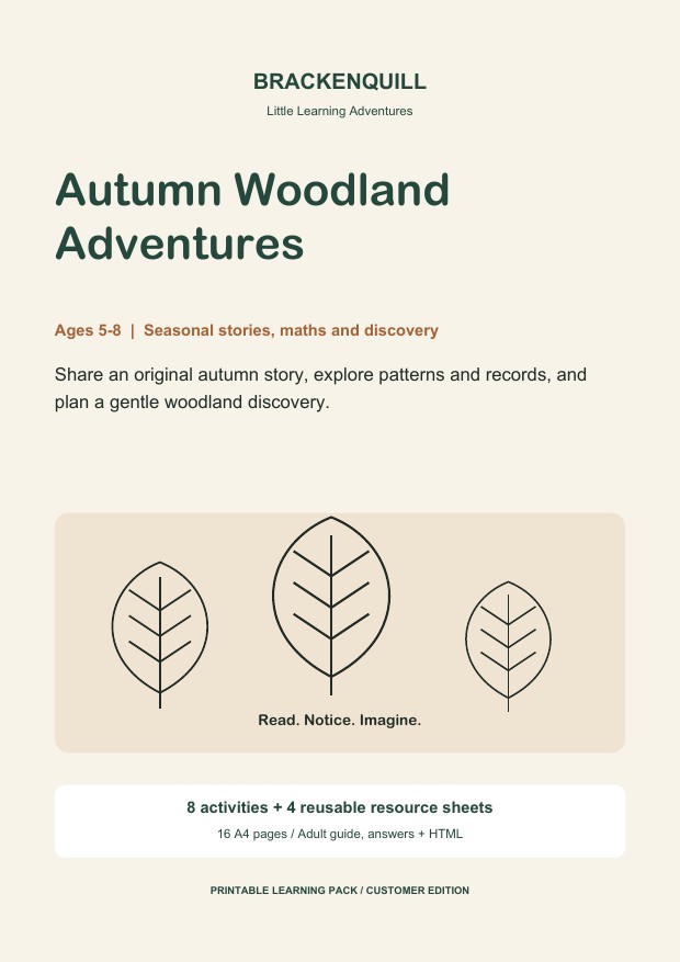 Autumn Woodland Adventures cover