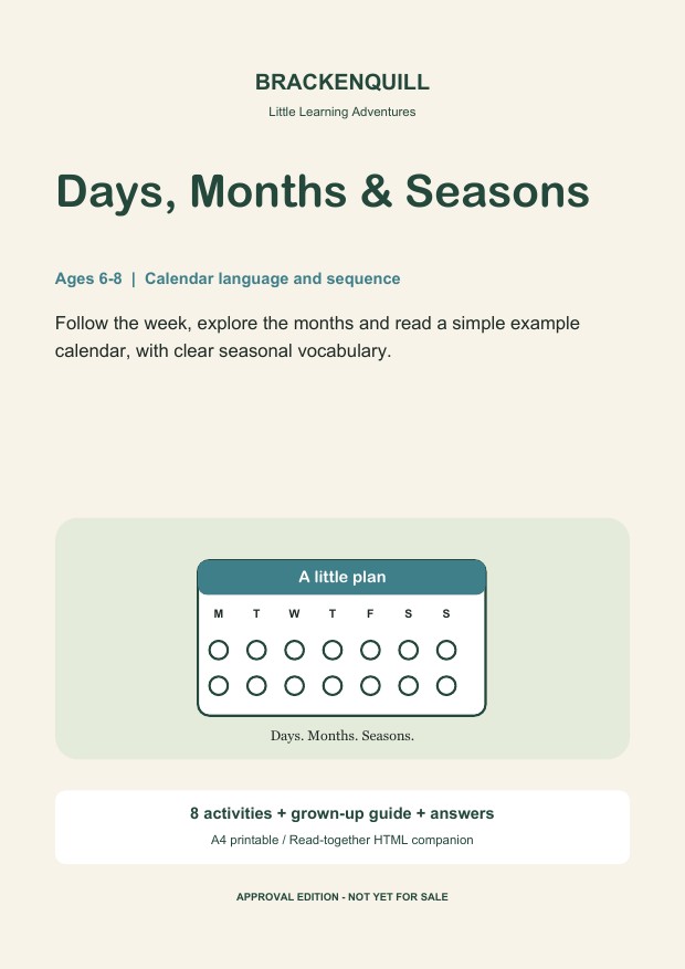 Days, Months & Seasons cover