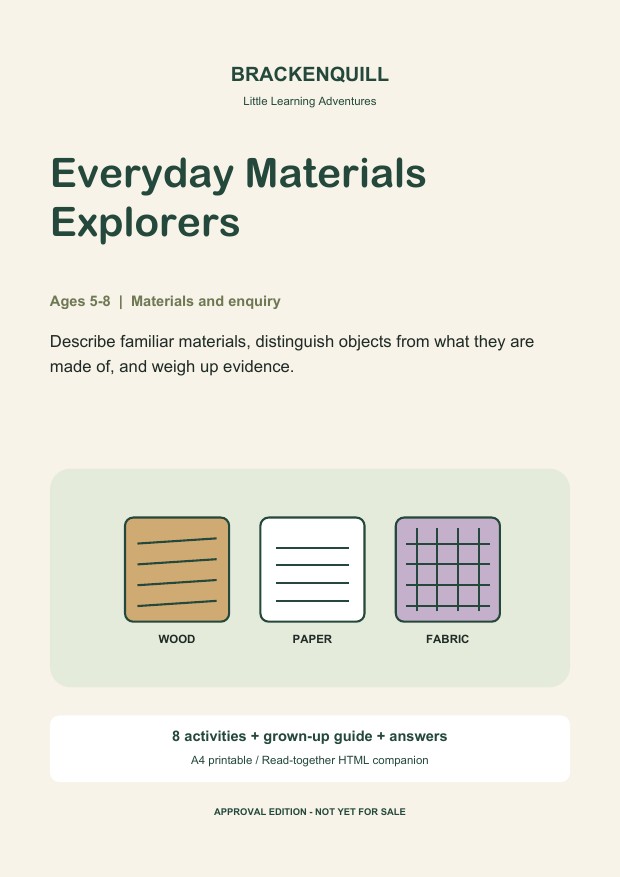 Everyday Materials Explorers cover