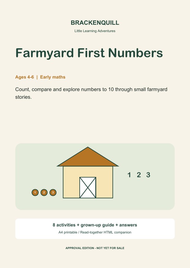 Farmyard First Numbers pack cover preview