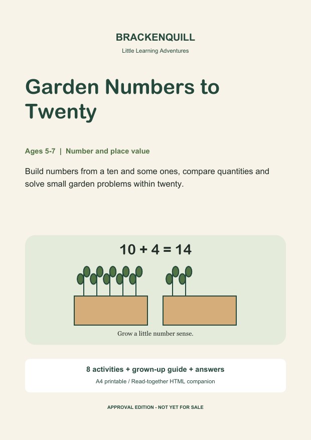 Garden Numbers to Twenty cover