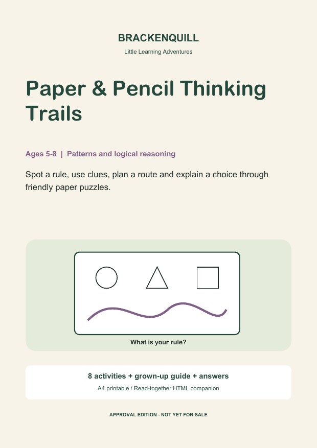 Paper & Pencil Thinking Trails cover